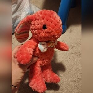 Plush bunny pink